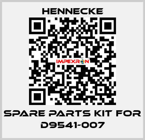 spare parts kit for D9541-007 Hennecke