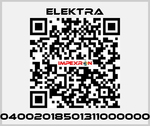04002018501311000000 ELEKTRA