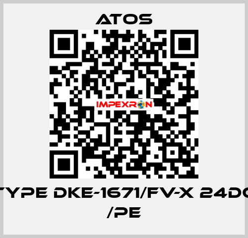 Type DKE-1671/FV-X 24DC /PE Atos
