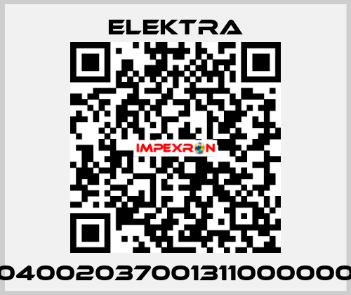 04002037001311000000 ELEKTRA