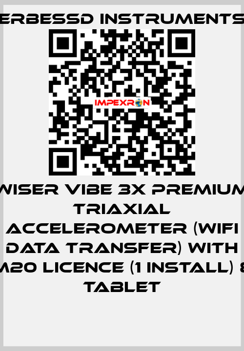 WiSER VIBE 3X PREMIUM Triaxial Accelerometer (WiFi Data Transfer) with M20 Licence (1 install) & Tablet ERBESSD INSTRUMENTS