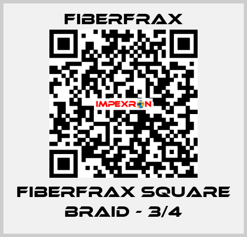 Fiberfrax Square Braid - 3/4 Fiberfrax
