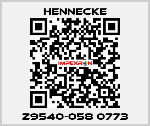 Z9540-058 0773 Hennecke