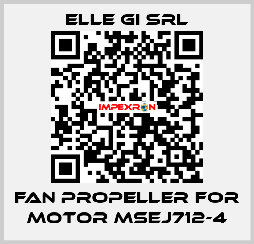 fan propeller for motor MSEJ712-4 ELLE GI SRL