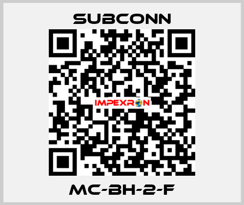 MC-BH-2-F SubConn