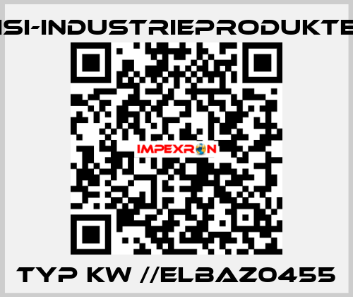 typ KW //ELBAZ0455 ISI-Industrieprodukte