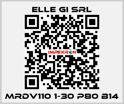 MRDV110 1-30 P80 B14 ELLE GI SRL