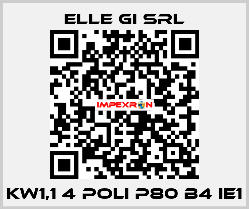 KW1,1 4 POLI P80 B4 IE1 ELLE GI SRL