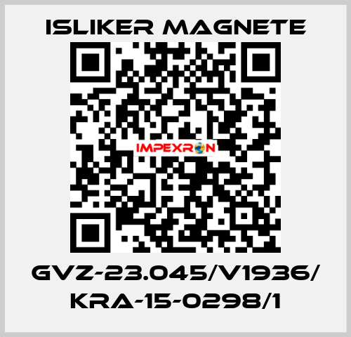GVz-23.045/V1936/ KRA-15-0298/1 ISLIKER MAGNETE