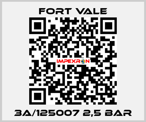 3A/125007 2,5 bar Fort Vale