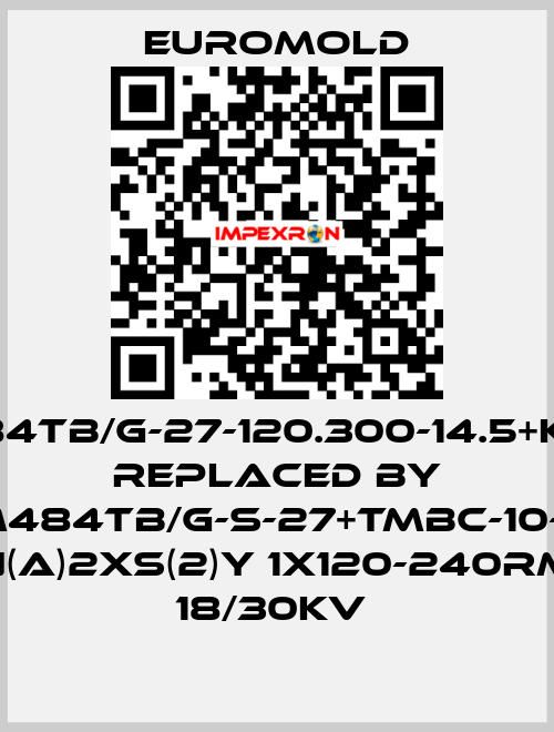 3x(M484TB/G-27-120.300-14.5+kitMT)M replaced by 3X(M484TB/G-S-27+TMBC-10-M16) N(A)2XS(2)Y 1X120-240RM 18/30KV  EUROMOLD
