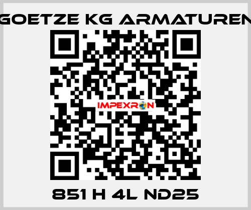 851 H 4L ND25 Goetze KG Armaturen