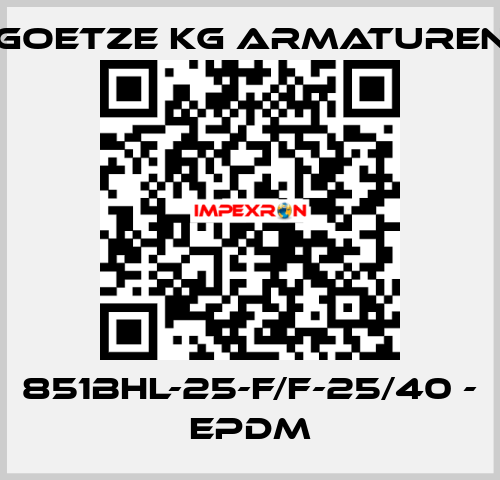 851bHL-25-f/f-25/40 - EPDM Goetze KG Armaturen