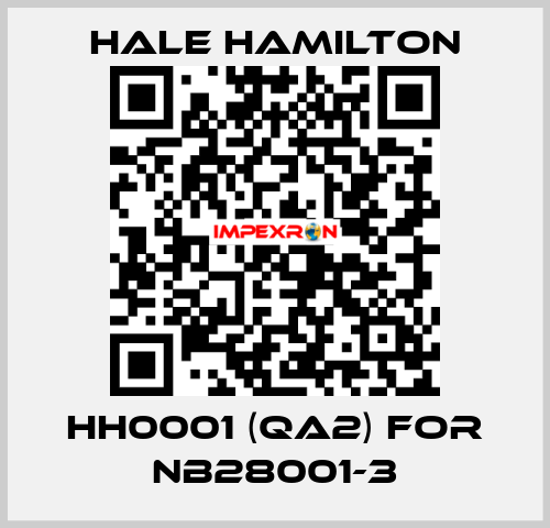 HH0001 (QA2) for NB28001-3 HALE HAMILTON