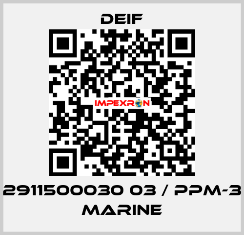 2911500030 03 / PPM-3 Marine Deif