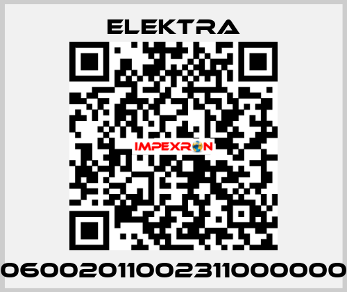 06002011002311000000 ELEKTRA