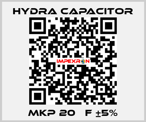MKP 20 µF ±5% Hydra capacitor