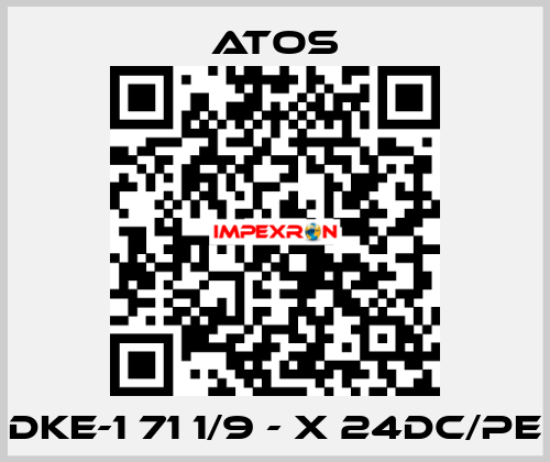 DKE-1 71 1/9 - X 24DC/PE Atos