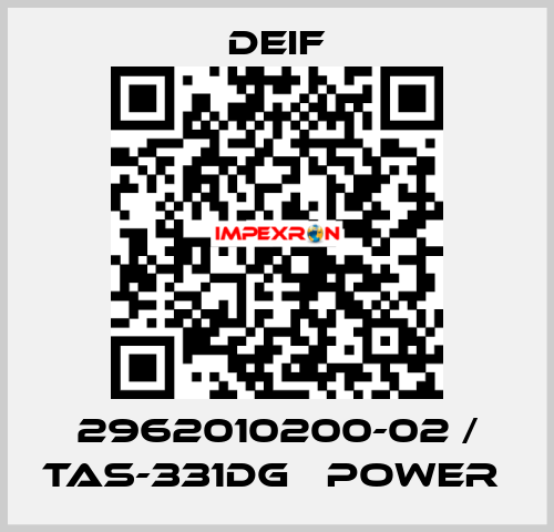 2962010200-02 / TAS-331DG   power  Deif