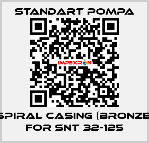 Spiral casing (bronze) for SNT 32-125 STANDART POMPA