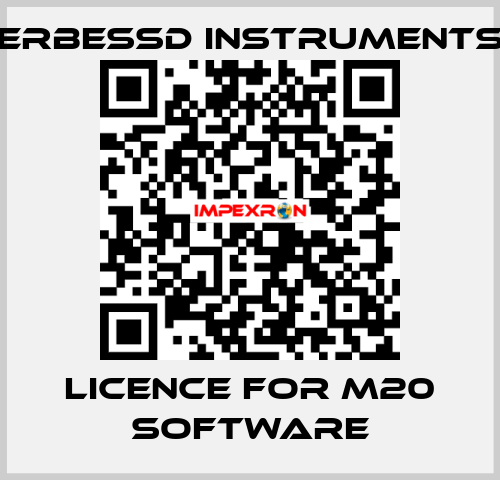 Licence for M20 software ERBESSD INSTRUMENTS