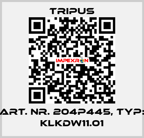 art. nr. 204P445, typ: KLKDW11.01 Tripus