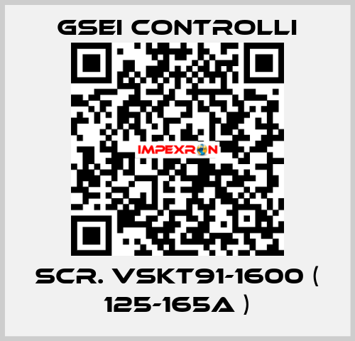 SCR. VSKT91-1600 ( 125-165A ) GSEI Controlli