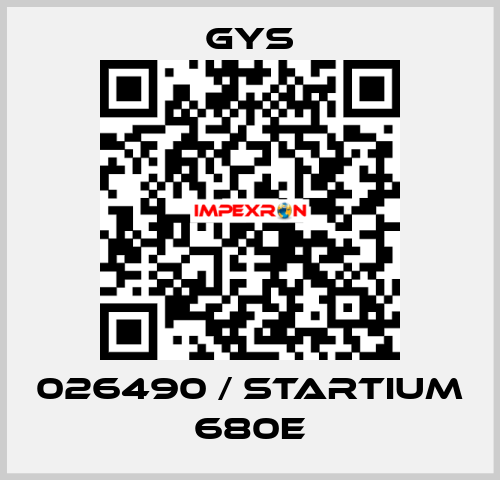 026490 / STARTIUM 680E GYS