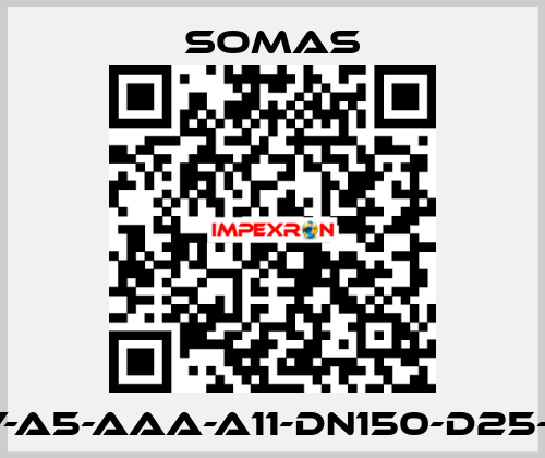 MTV-A5-AAA-A11-DN150-D25-B20 SOMAS