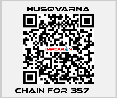 Chain for 357 ХР Husqvarna