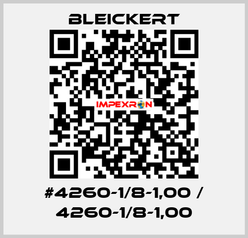 #4260-1/8-1,00 / 4260-1/8-1,00 Bleickert