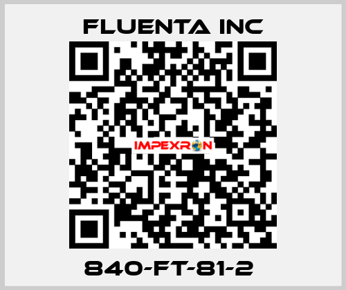 840-FT-81-2  Fluenta Inc