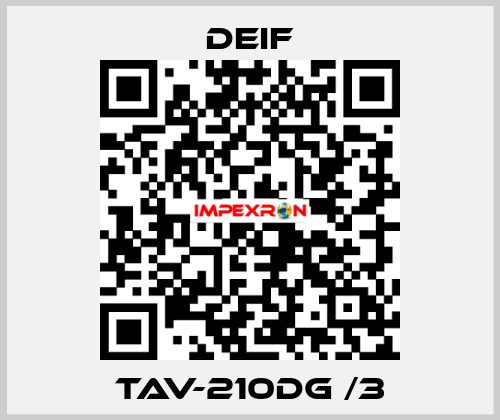 TAV-210DG /3 Deif