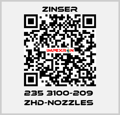 235 3100-209  ZHD-nozzles  Zinser