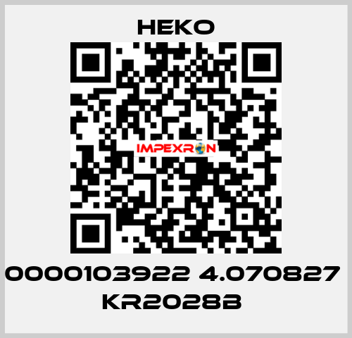 0000103922 4.070827  KR2028B  HEKO