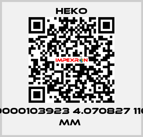 0000103923 4.070827 110 mm  HEKO