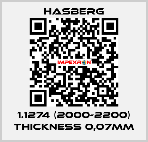 1.1274 (2000-2200) thickness 0,07mm Hasberg