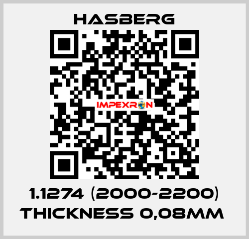 1.1274 (2000-2200) thickness 0,08mm  Hasberg