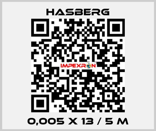 0,005 X 13 / 5 M Hasberg