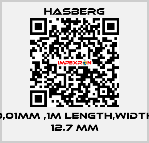 0,01MM ,1M LENGTH,WIDTH 12.7 MM Hasberg