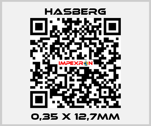 0,35 X 12,7MM Hasberg