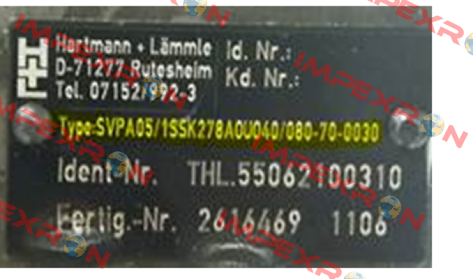 2616469  OEM!!  Hartmann-Lammle