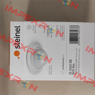 PN: 034733, Type: IS 2360 DE ECO 8m white Steinel