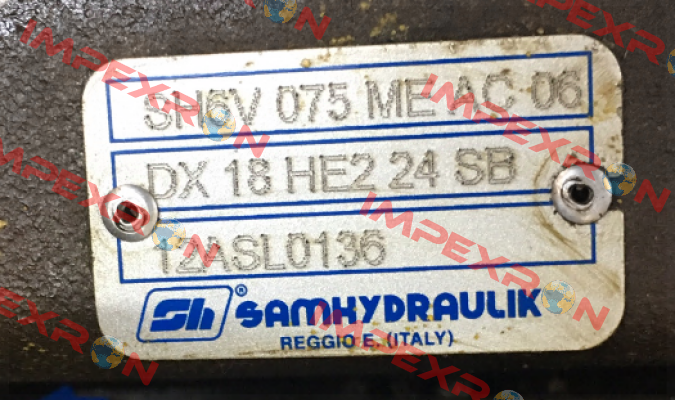 SH6V 075 ME AC 06 DX 18 HE2 24SB  Sam Hydraulik
