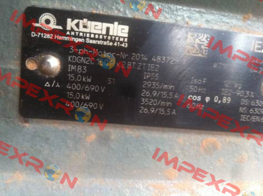 KDGN2C 160Mx2 BT ZT IE2 Küenle