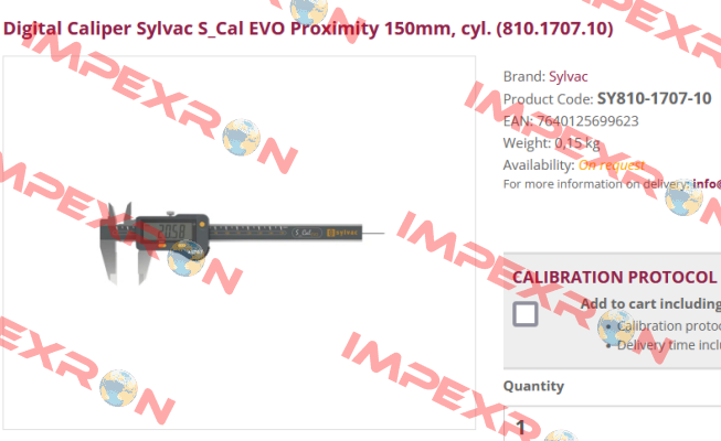 SY810-1707-10 Sylvac