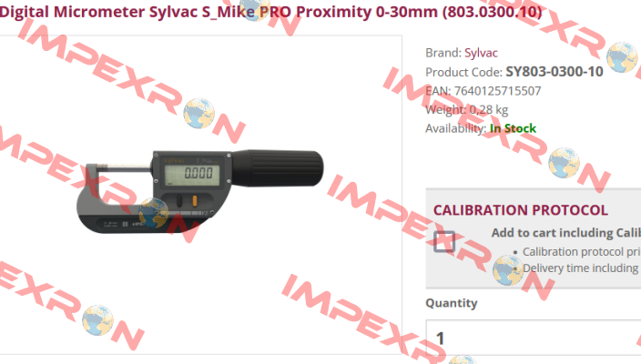SY803-0300-10 Sylvac