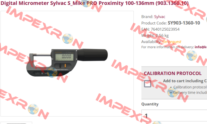 SY903-1360-10 Sylvac