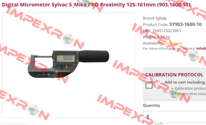 SY903-1600-10 Sylvac