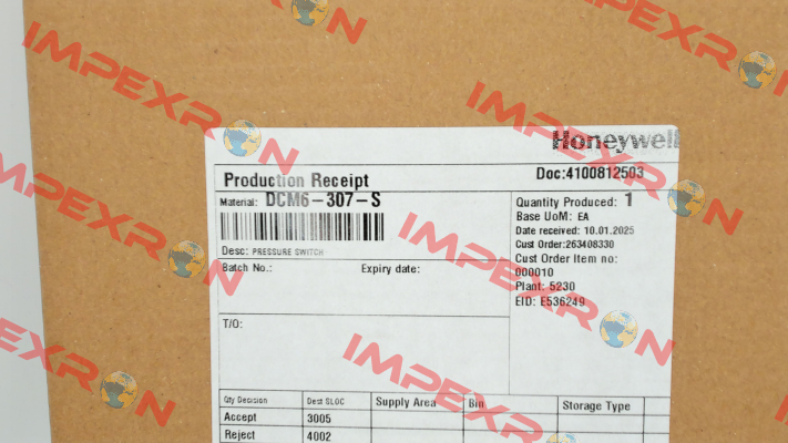 DCM6-307-S FEMA